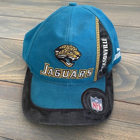 Vintage Jacksonville Jaguars Strapback Hat Cap Pro Line Puma NFL (STD) - Picture 1 of 13